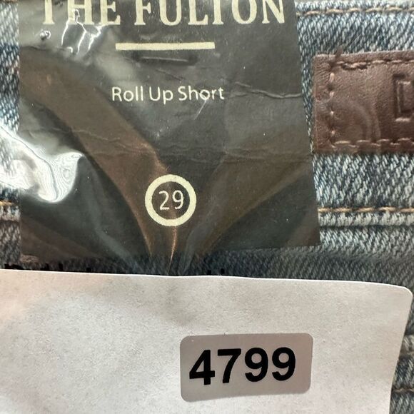 NWT Blank NYC Women’s “The Fulton” High Rise Blue Jean Roll Up Raw Hem Size 29 - Picture 9 of 9